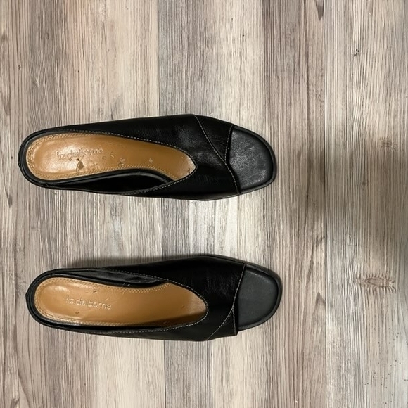 Liz Claiborne Black Women's Slip-On Shoes,mules Size 7.5 - Picture 4 of 8